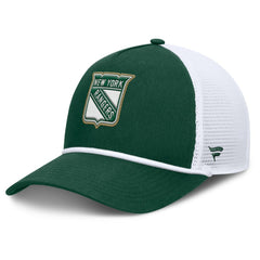 New York Rangers Fanatics Bermuda A-Frame Adjustable Hat Green/White