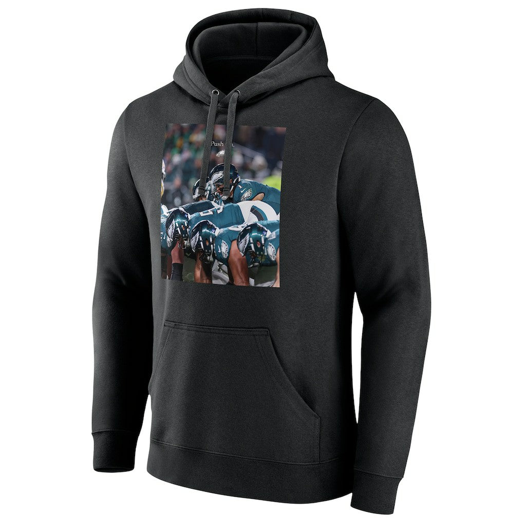 Philadelphia Eagles Push On Pullover Hoodie Black - NFL