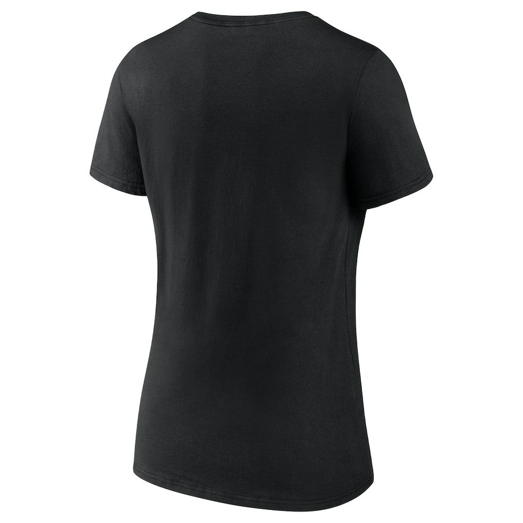 Philadelphia Eagles Women's Push On V-Neck T-Shirt Black - NFL
