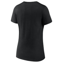 Philadelphia Eagles Women's Push On V-Neck T-Shirt Black - NFL