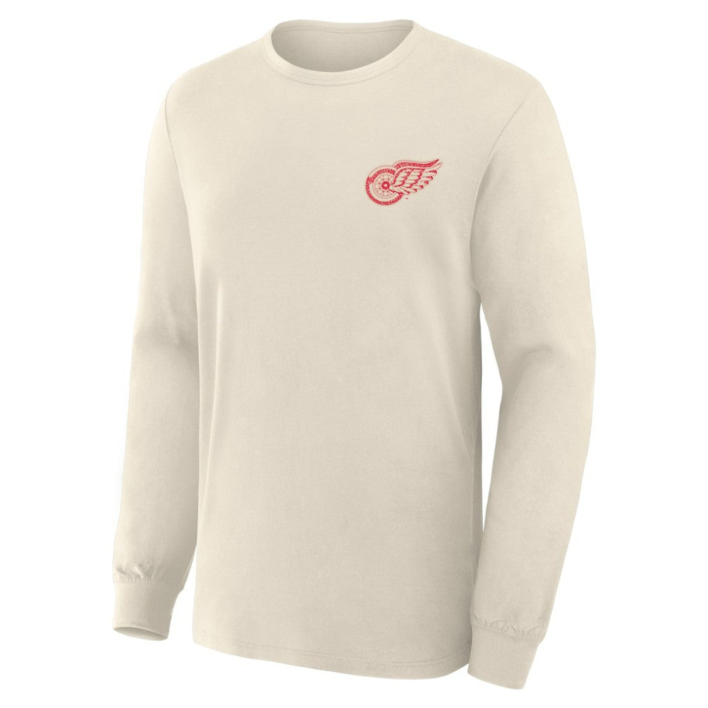 Detroit Red Wings - Fanatics Centennial Legacy Long Sleeve T-Shirt Beige
