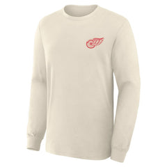 Detroit Red Wings - Fanatics Centennial Legacy Long Sleeve T-Shirt Beige
