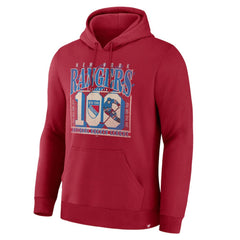 New York Rangers Fanatics Centennial Fleece Hoodie Red
