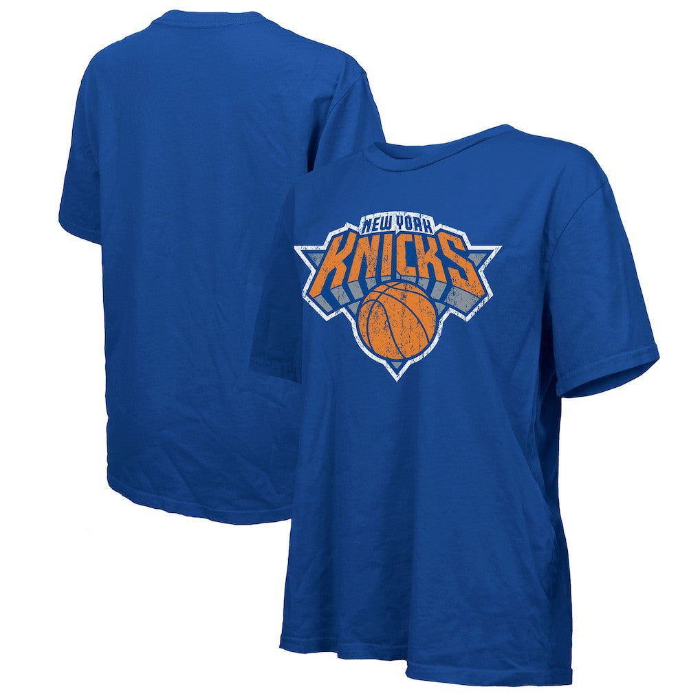 NBA - New York Knicks Majestic Threads Women's Oversized T-Shirt - Royal