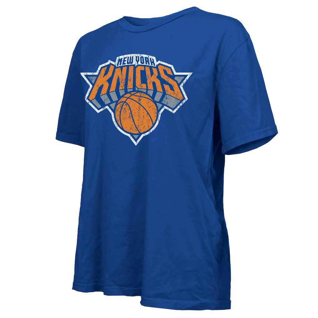 NBA - New York Knicks Majestic Threads Women's Oversized T-Shirt - Royal