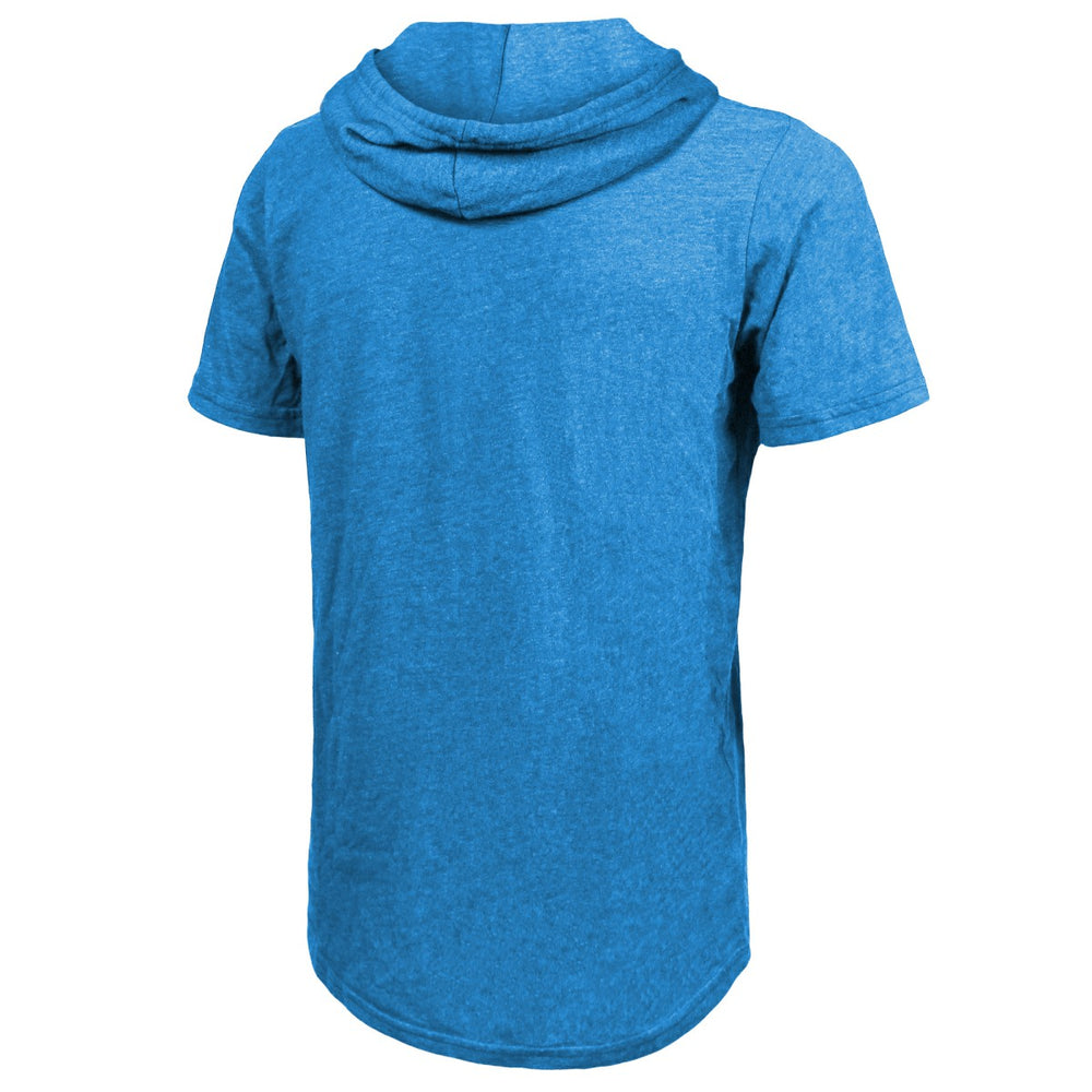 NBA - Oklahoma City Thunder Majestic Threads Tri-Blend Hoodie T-Shirt - Blue