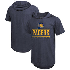 NBA - Indiana Pacers Majestic Threads Tri-Blend Hoodie T-Shirt - Navy