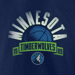 NBA - Minnesota Timberwolves Women's '90s Graphic V-Neck T-Shirt - Navy