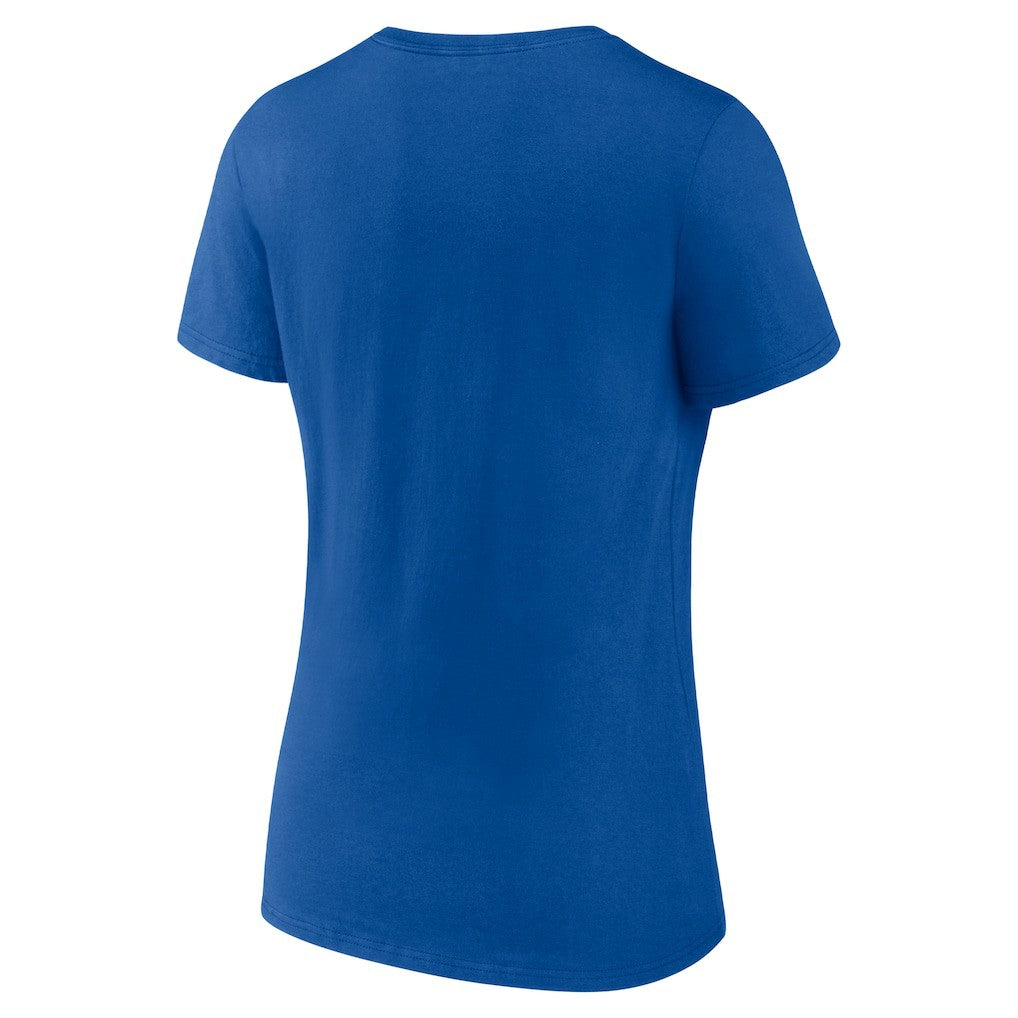NBA - New York Knicks Women's '90s Graphic V-Neck T-Shirt - Blue