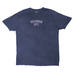 NBA - Oklahoma City Thunder Stadium Essentials Unisex Get Back Oversized Vintage Wash T-Shirt - Denim