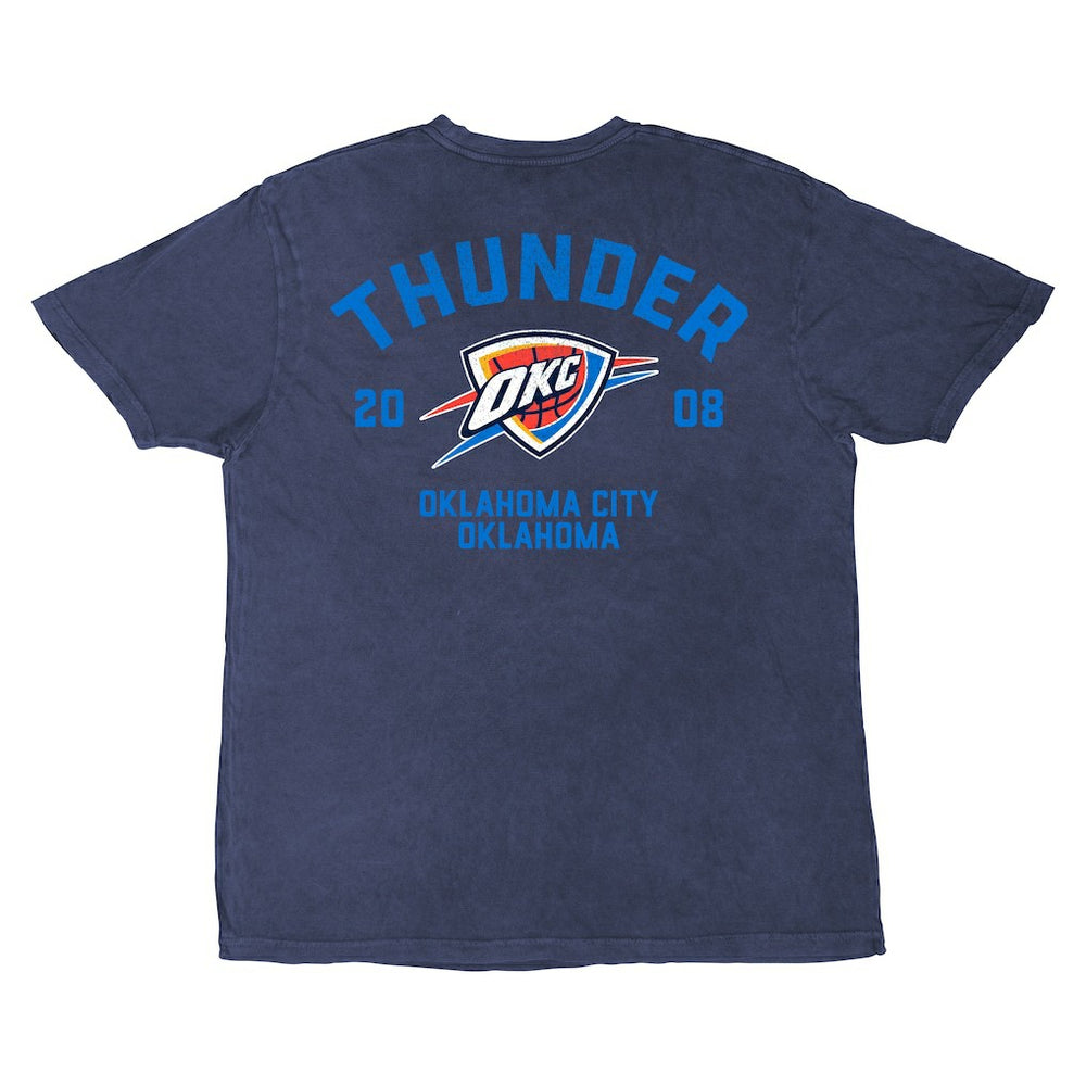 NBA - Oklahoma City Thunder Stadium Essentials Unisex Get Back Oversized Vintage Wash T-Shirt - Denim