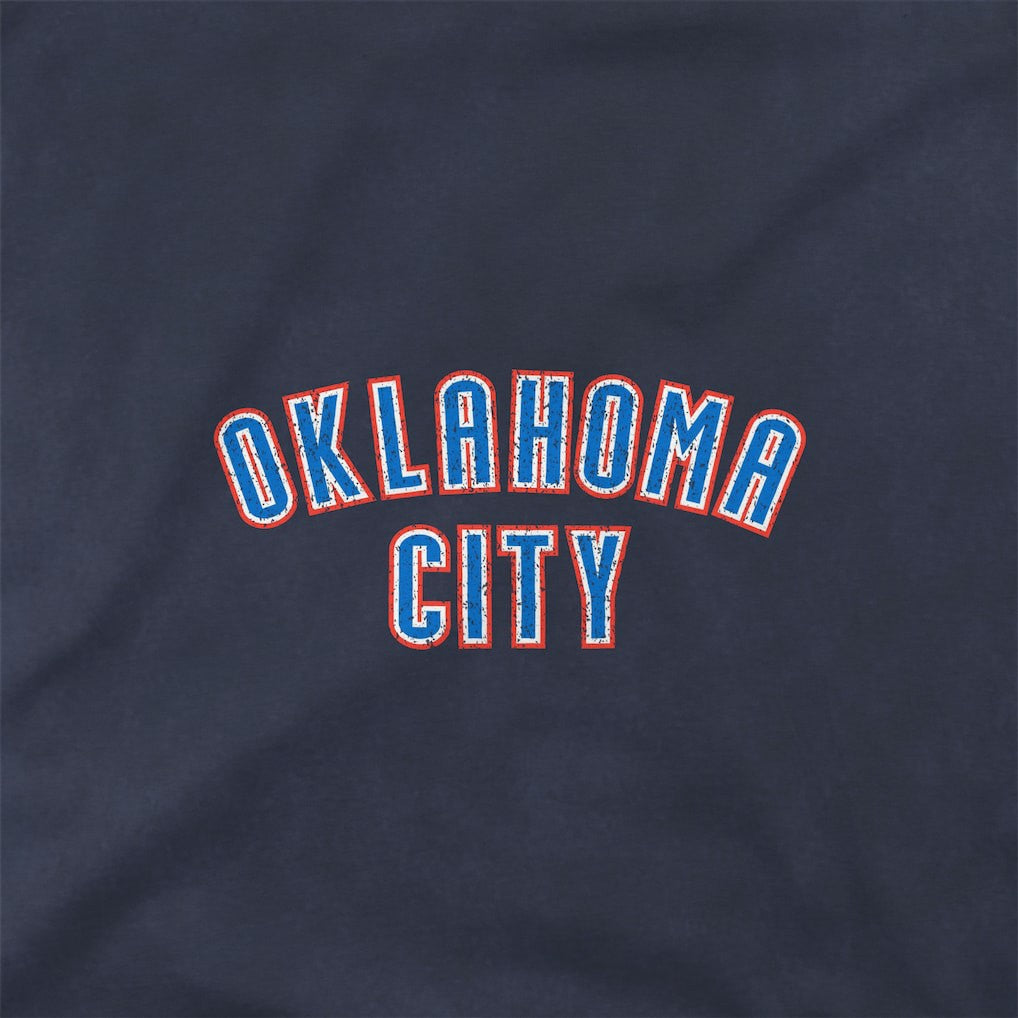 NBA - Oklahoma City Thunder Stadium Essentials Unisex Get Back Oversized Vintage Wash T-Shirt - Denim