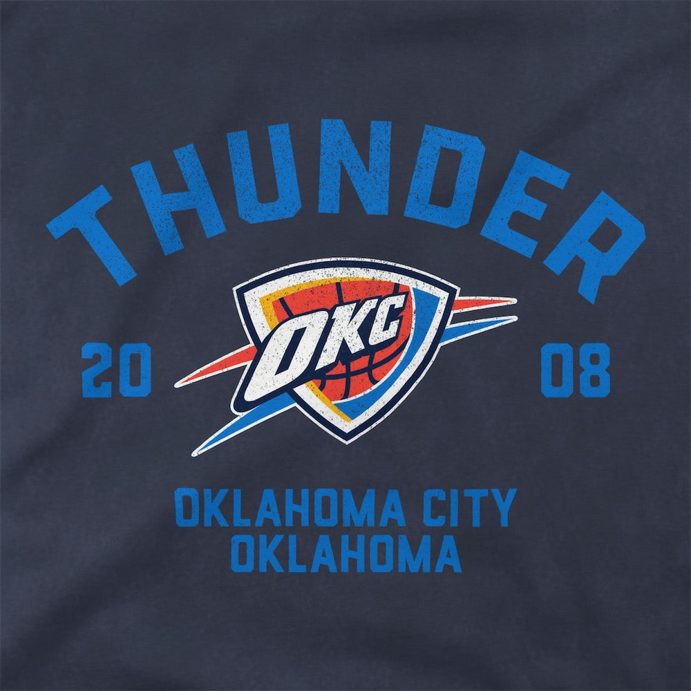 NBA - Oklahoma City Thunder Stadium Essentials Unisex Get Back Oversized Vintage Wash T-Shirt - Denim