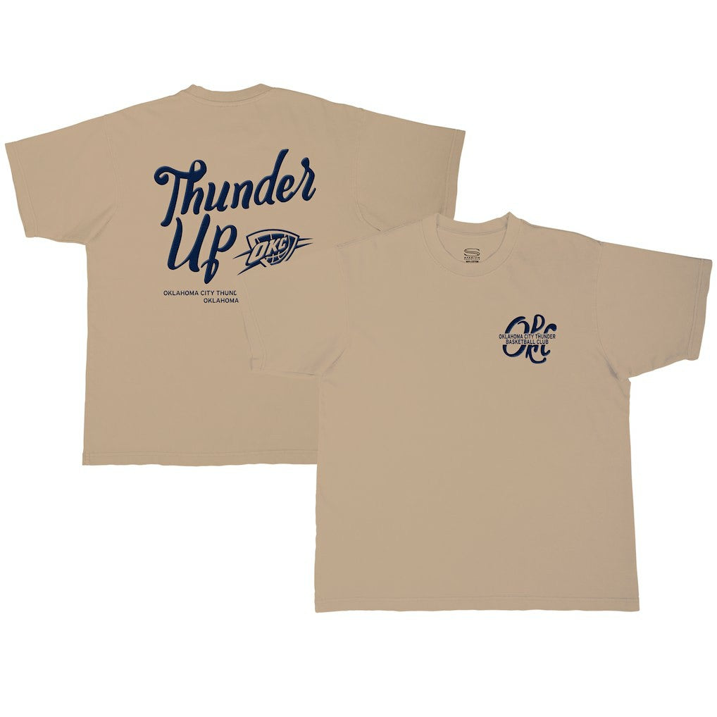 NBA - Oklahoma City Thunder Stadium Essentials Unisex Thunder Up Urban T-Shirt - Tan