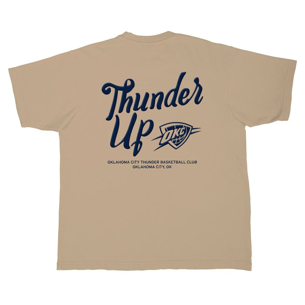 NBA - Oklahoma City Thunder Stadium Essentials Unisex Thunder Up Urban T-Shirt - Tan