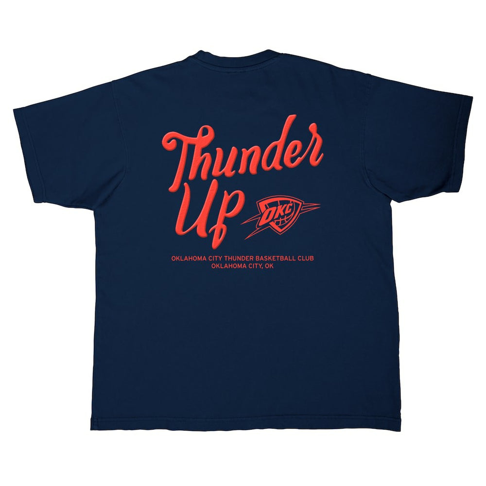 NBA - Oklahoma City Thunder Stadium Essentials Unisex Thunder Up Urban T-Shirt - Navy