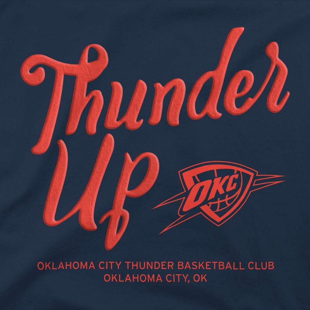 NBA - Oklahoma City Thunder Stadium Essentials Unisex Thunder Up Urban T-Shirt - Navy
