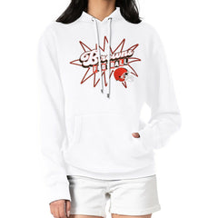 Cleveland Browns Starter Women's Drive-In Sign Pullover Hoodie White - NFL