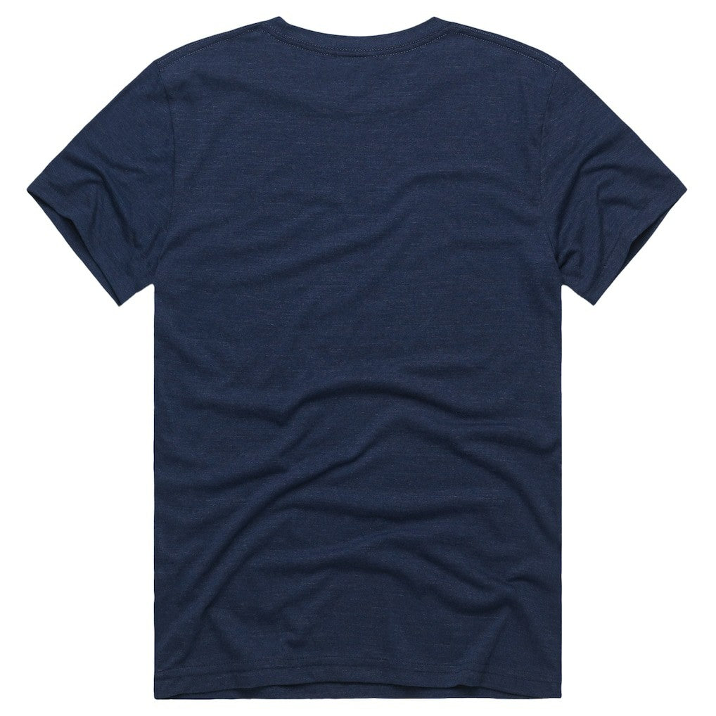 NBA - Indiana Pacers Homage Unisex The "1-1414" Comeback Record Tri-Blend T-Shirt - Navy