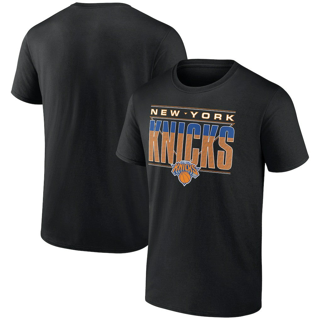 NBA - New York Knicks Striped T-Shirt - Black