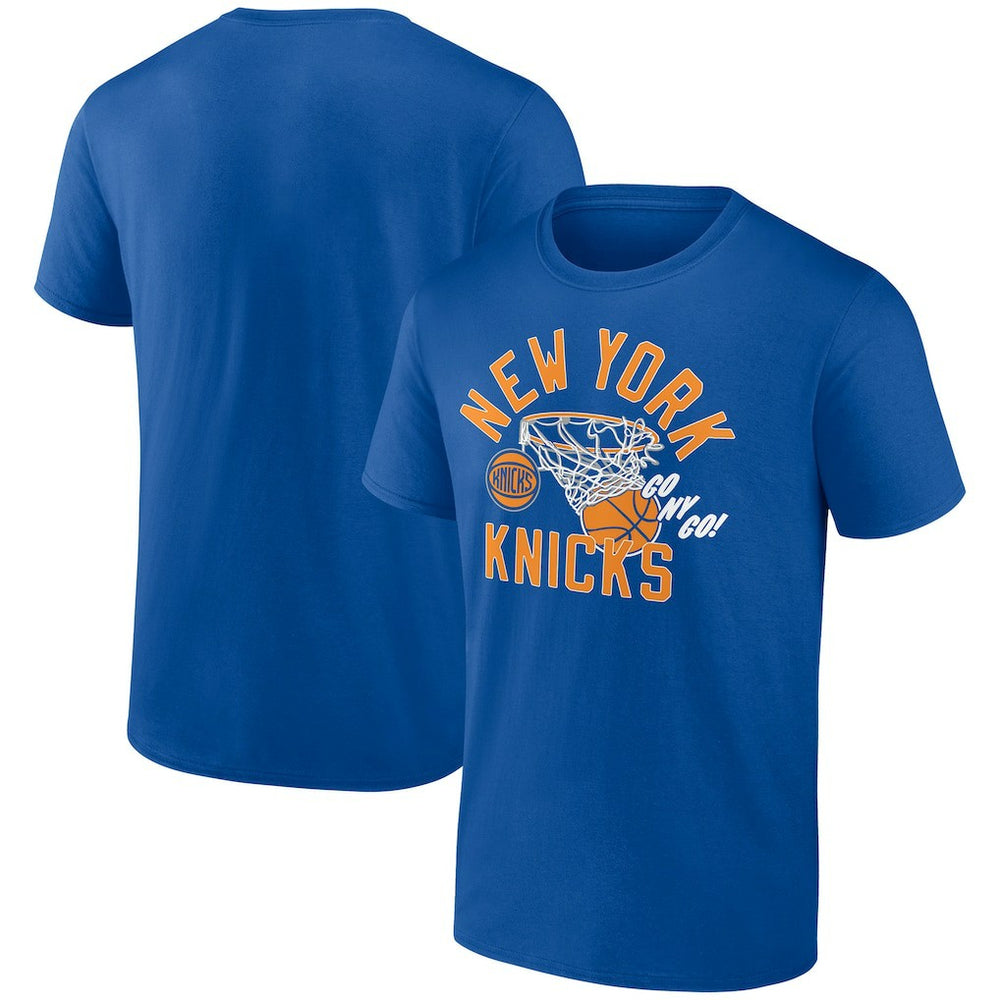 NBA - New York Knicks Swishing Hoop T-Shirt - Blue