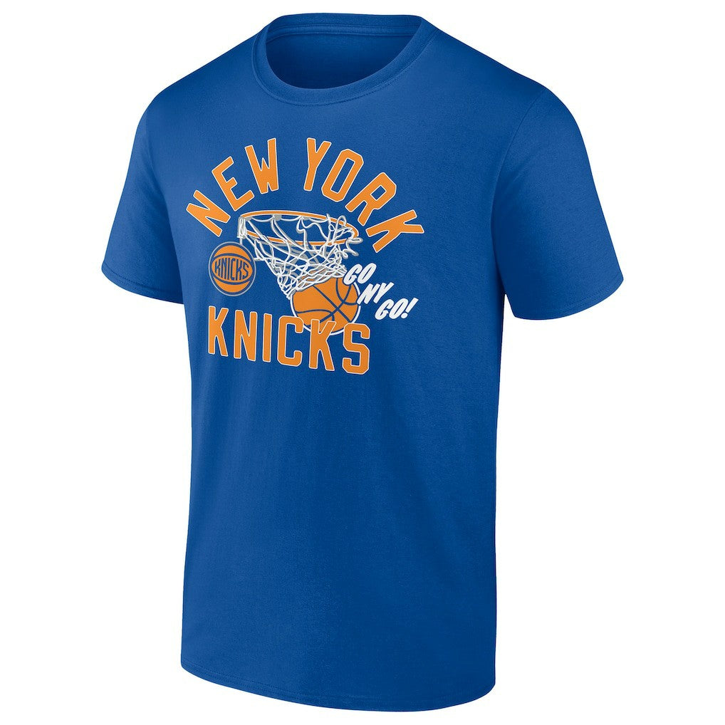 NBA - New York Knicks Swishing Hoop T-Shirt - Blue