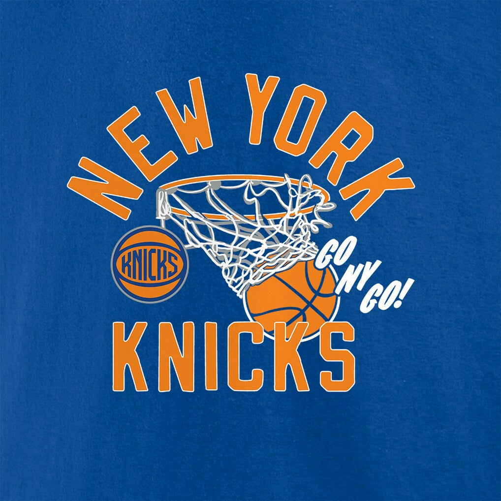 NBA - New York Knicks Swishing Hoop T-Shirt - Blue