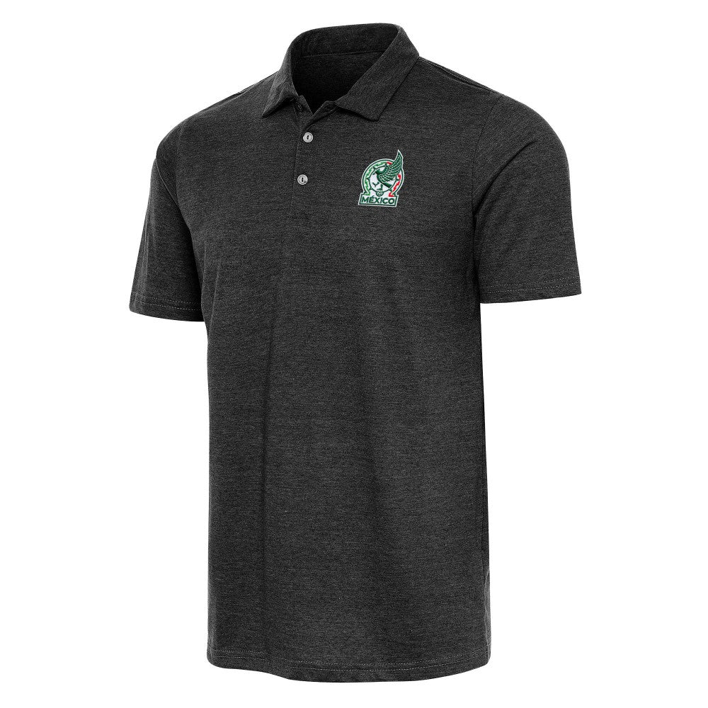 Mexico National Team Antigua Peak Polo - Heather Black