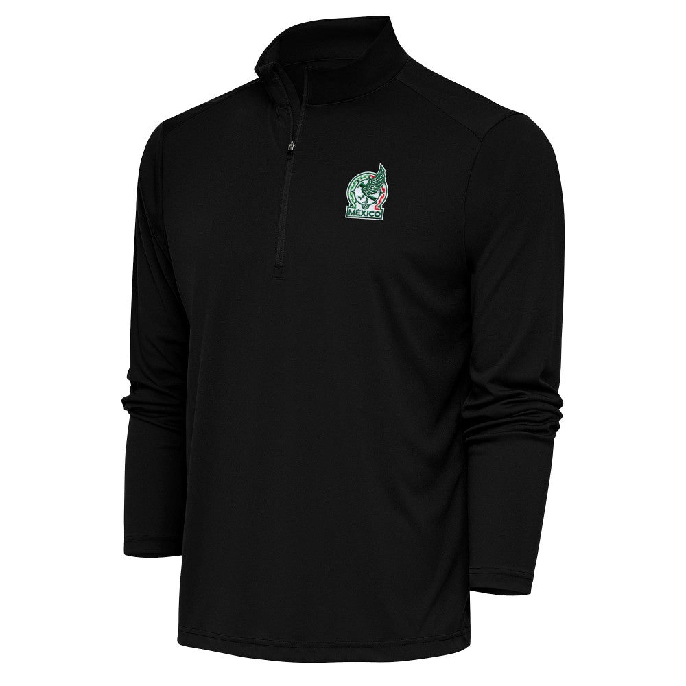 Mexico National Team Antigua Statement Quarter-Zip Pullover - Black