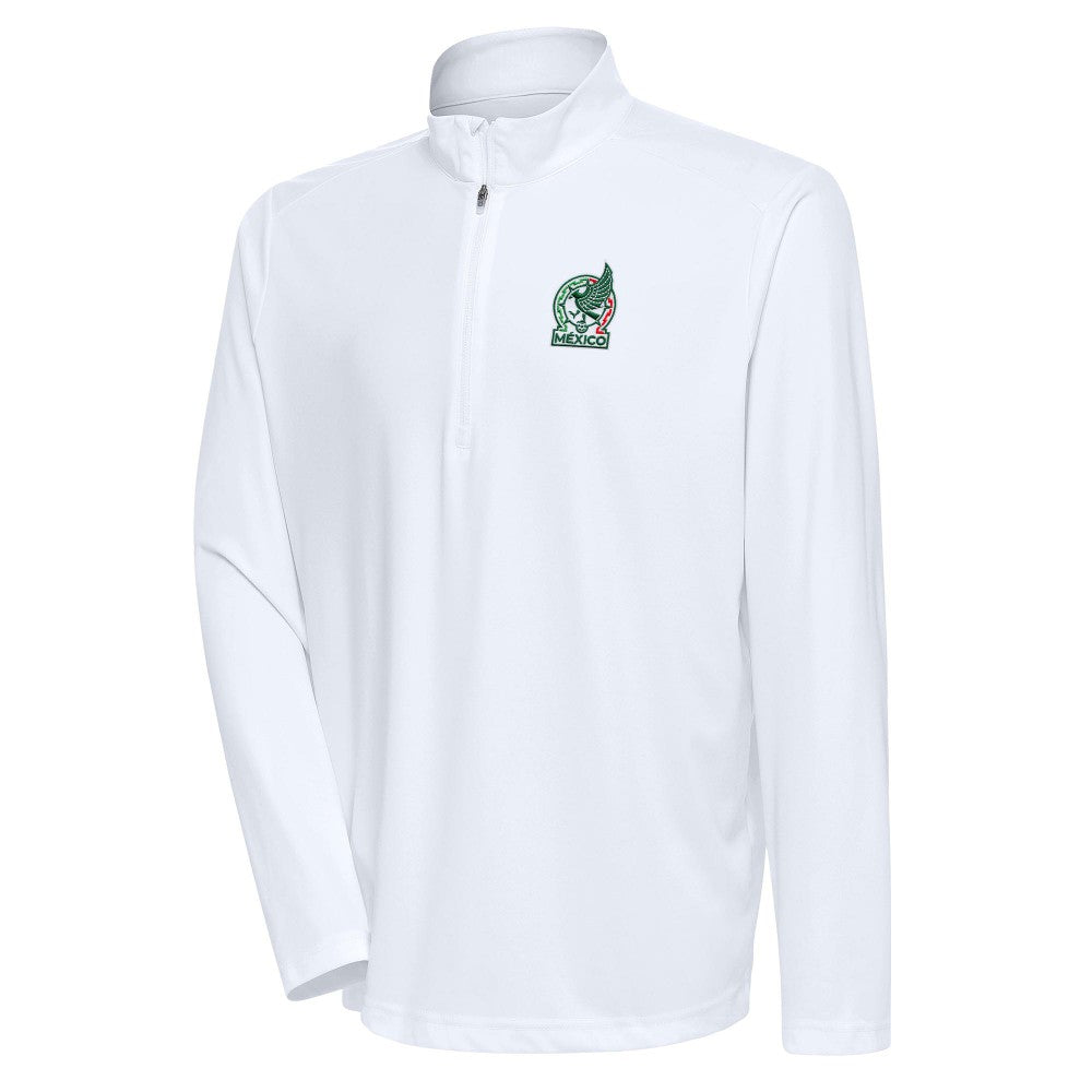 Mexico National Team Antigua Statement Quarter-Zip Pullover - White