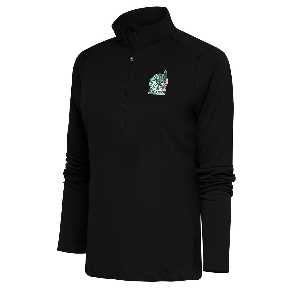 Mexico National Team Antigua Women's Statement Half-Zip Pullover - Black