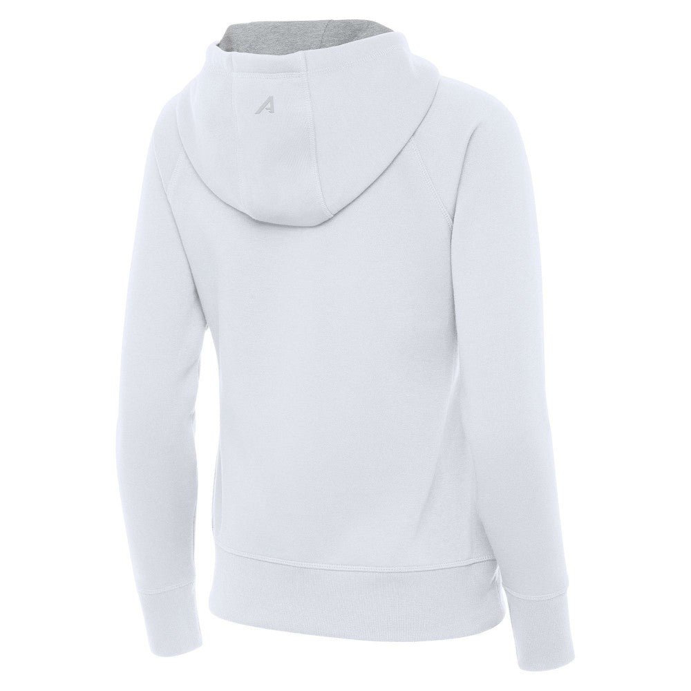 Mexico National Team Antigua Women's Takeover Full-Zip Hoodie - White