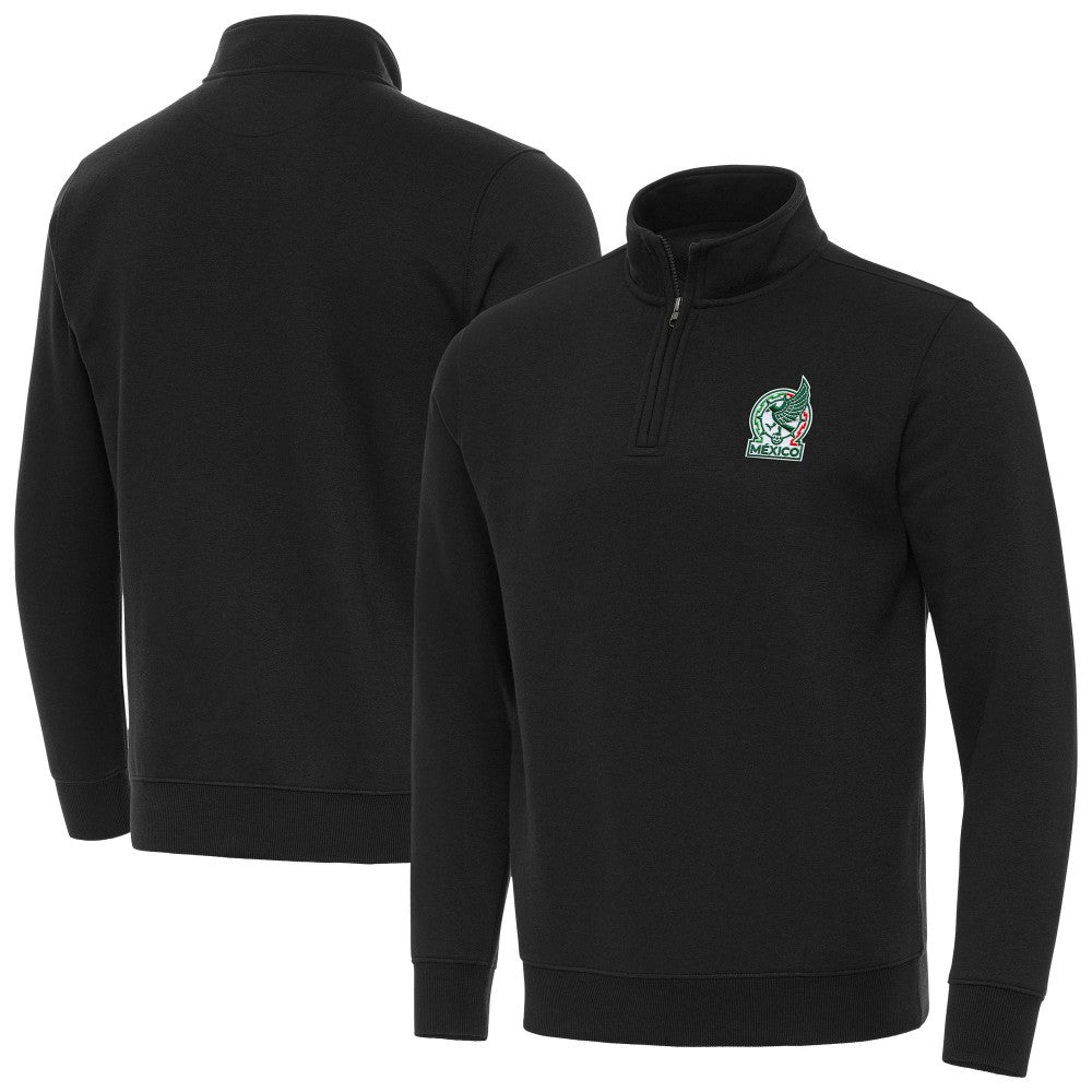 Mexico National Team Antigua Landslide Quarter-Zip Pullover - Black