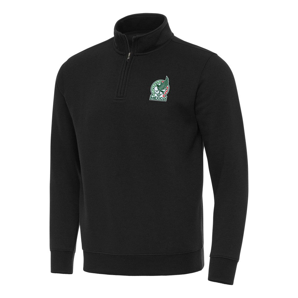 Mexico National Team Antigua Landslide Quarter-Zip Pullover - Black