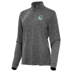 Mexico National Team Antigua Women's Master Quarter-Zip Pullover - Heather Black