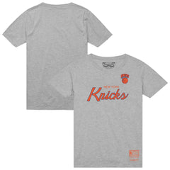 Mitchell & Ness - New York Knicks Big & Tall Hardwood Classics Vintage Wordmark T-Shirt - Heather Gray