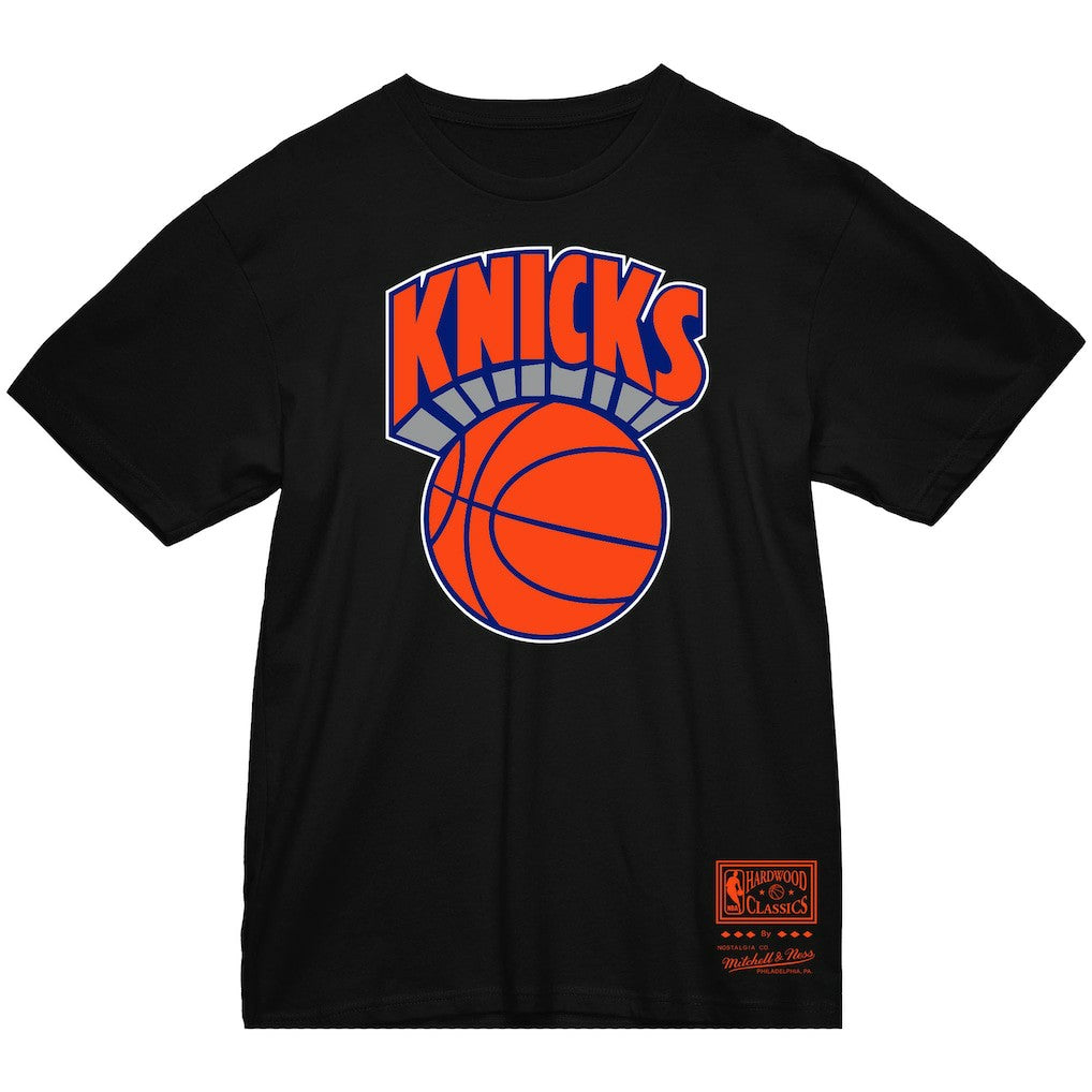 Mitchell & Ness - New York Knicks Big & Tall Hardwood Classics Vintage Logo T-Shirt - Black