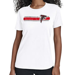 Atlanta Falcons Starter Women's Team Stripe T-Shirt White - NFL