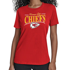 Kansas City Chiefs Starter Women's Arch Stripe T-Shirt Red - NFL
