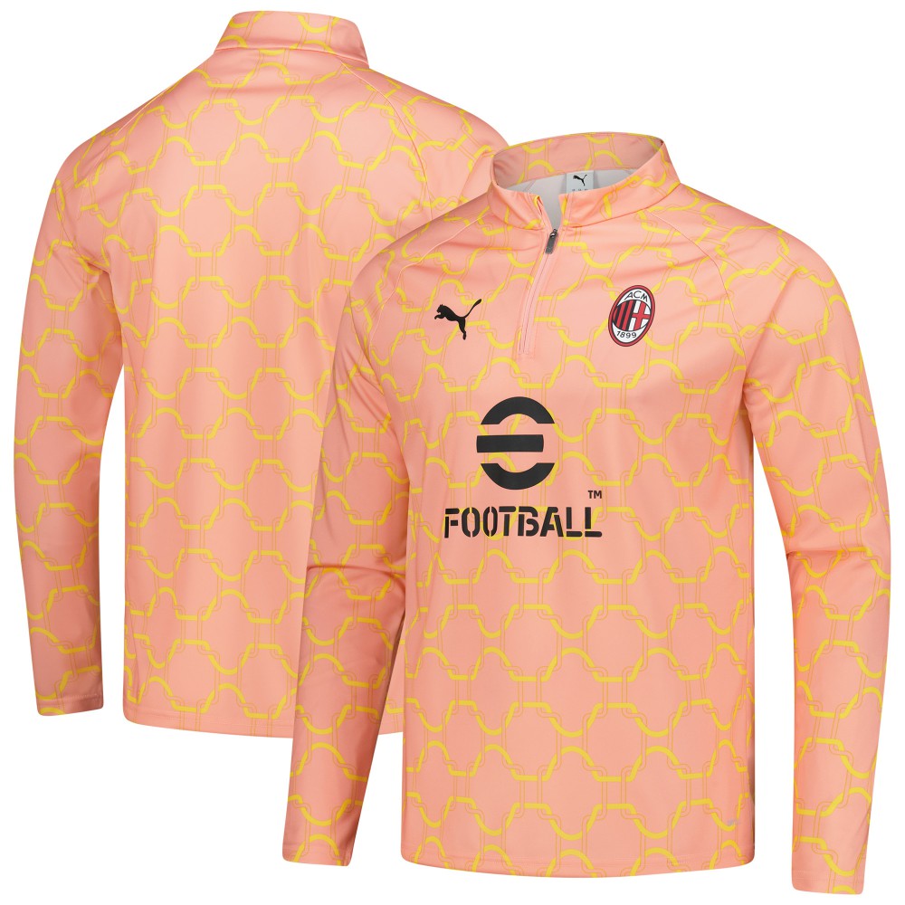 Puma AC Milan 2025/26 Pre-Match dryCell Quarter-Zip Top - Light Orange