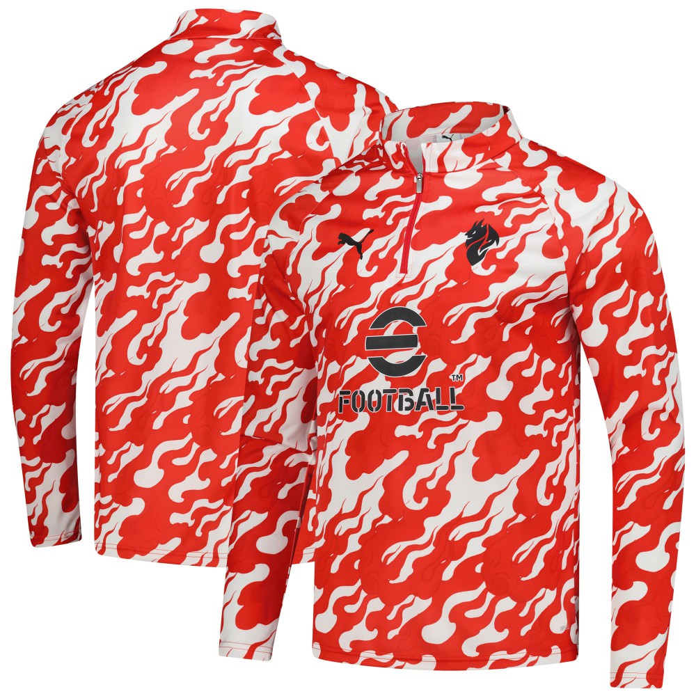 Puma AC Milan 2025/26 Pre-Match dryCell Quarter-Zip Top - Red