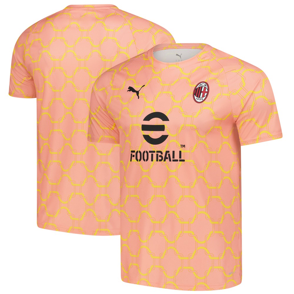 Puma AC Milan 2025/26 Pre-Match dryCell Training Jerseys - Light Orange