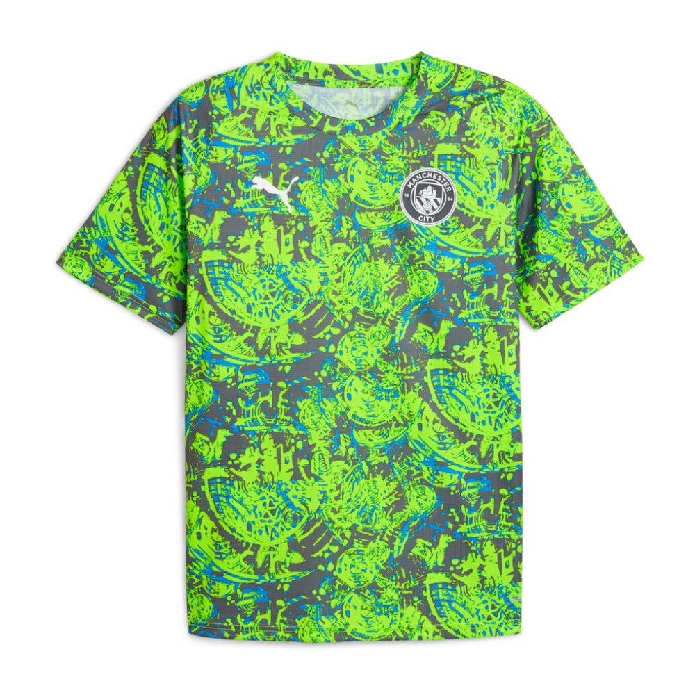 Puma Manchester City 2025/26 Pre-Match Training Jerseys - Green