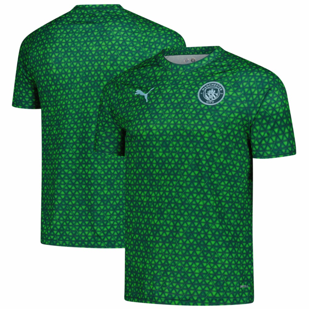 Puma Manchester City 2025/26 Pre-Match Training Jerseys - Green