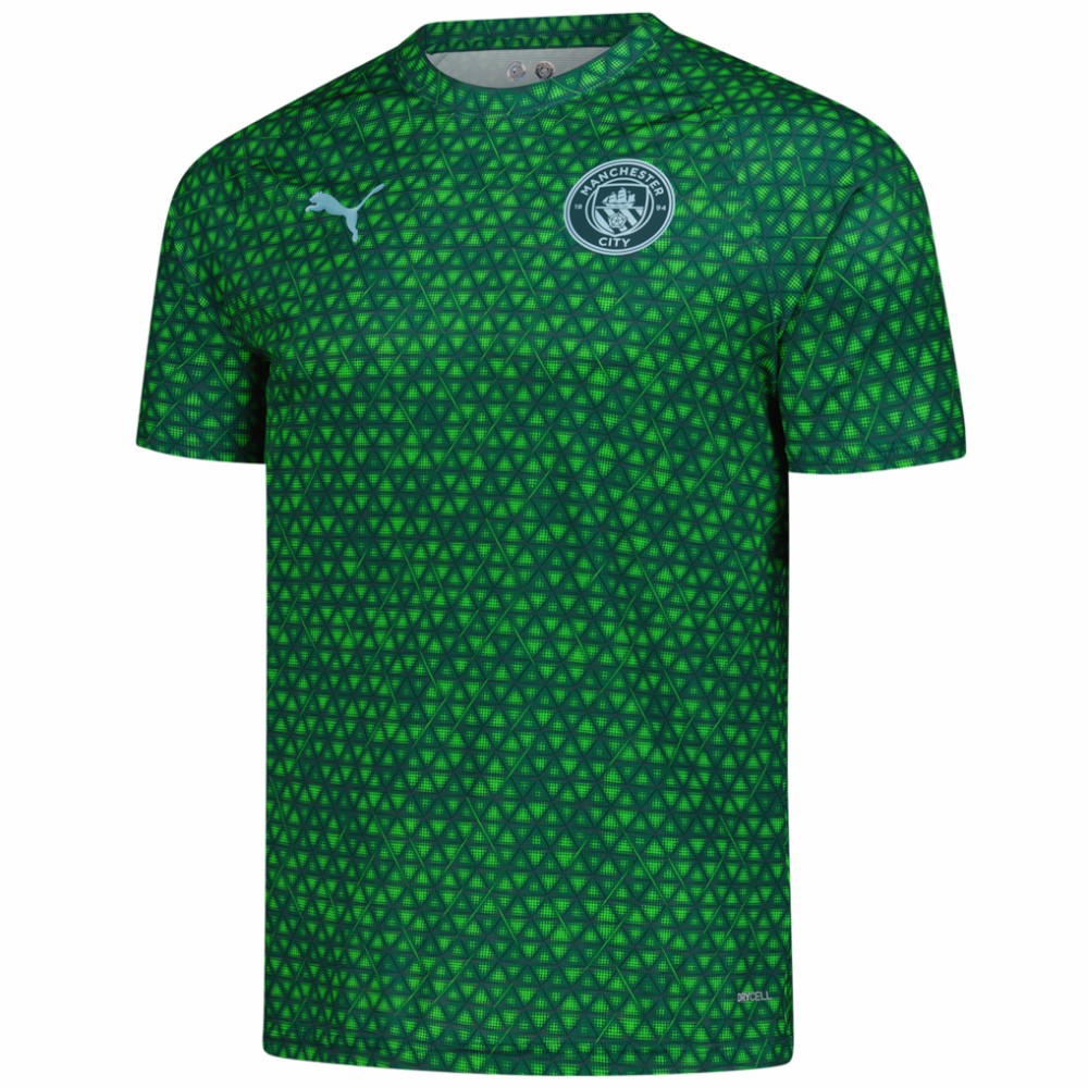 Puma Manchester City 2025/26 Pre-Match Training Jerseys - Green