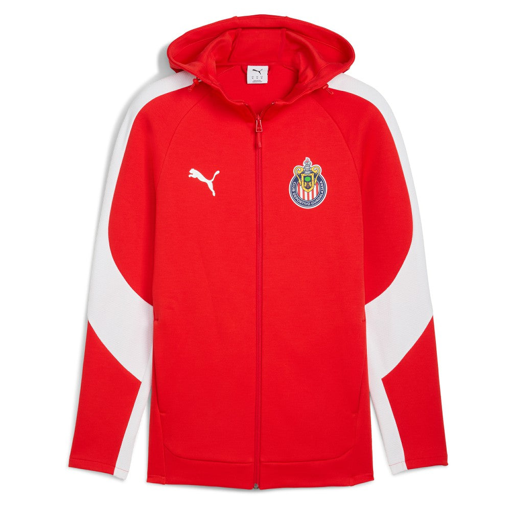 Puma Chivas Evostripe Raglan Full-Zip Hooded Jacket - Red