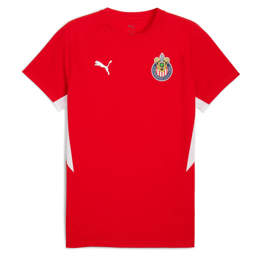 Puma Chivas 2025/26 Evostripe Raglan T-Shirts - Red