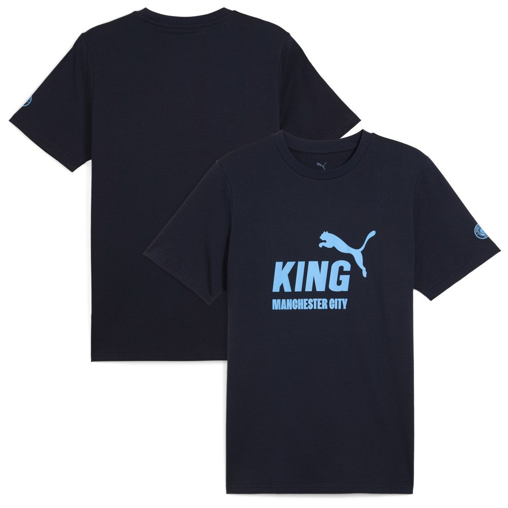 Puma Manchester City 2025/26 King Logo T-Shirts - Navy