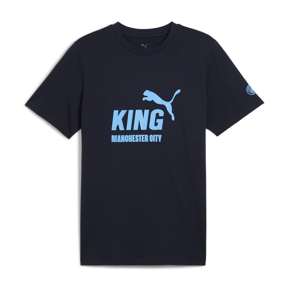 Puma Manchester City 2025/26 King Logo T-Shirts - Navy