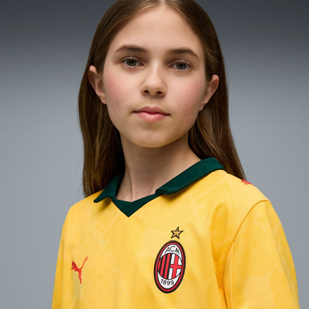 Puma AC Milan Youth 2025/26 Third Replica Jerseys - Yellow